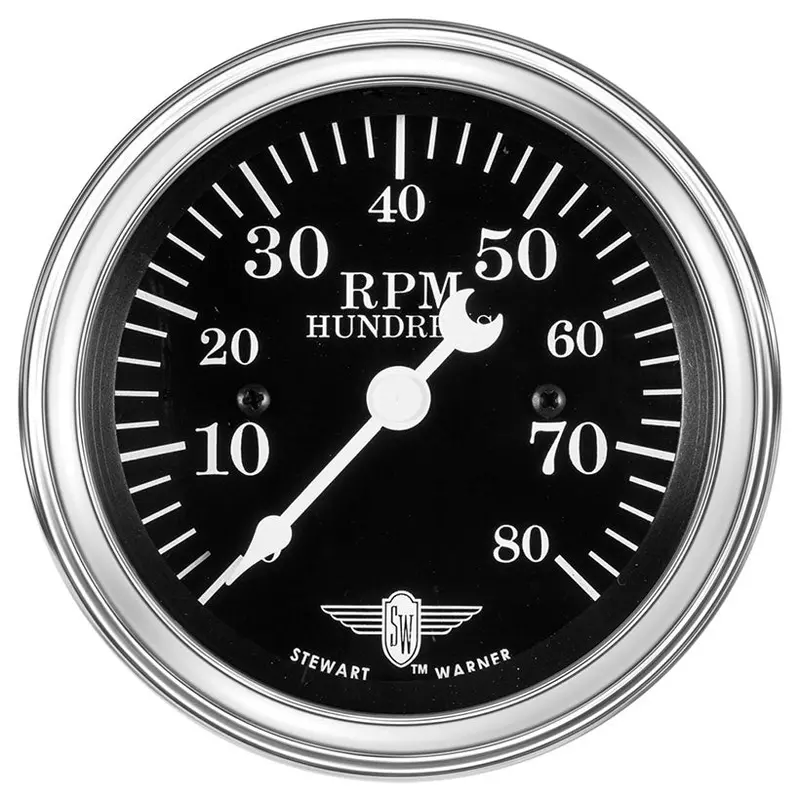 3-3/8" Dial Tachometer – Mechanical, 0–8000 Rpm Range 1