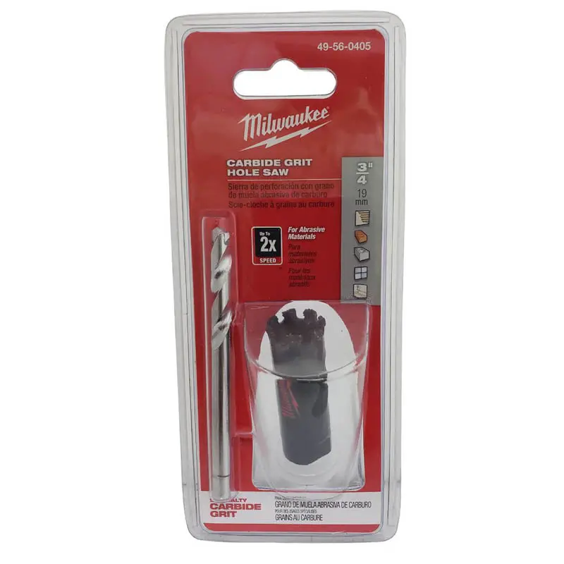 3/4" Carbide-Grit Hole Saw For Hard Materials 1