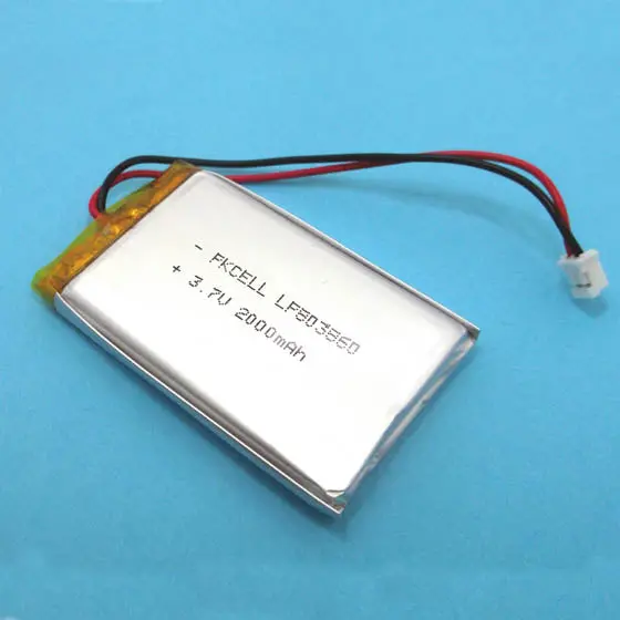 3.7V Lipo Battery – 2000Mah High-Capacity Cell (49×47×4.5Mm) With Jst Plug 1