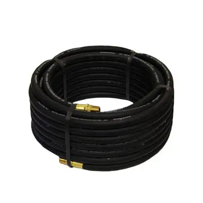 3/8″ Diameter Rubber Hose – 50 Ft Length, Heavy-Duty Black Tubing 1