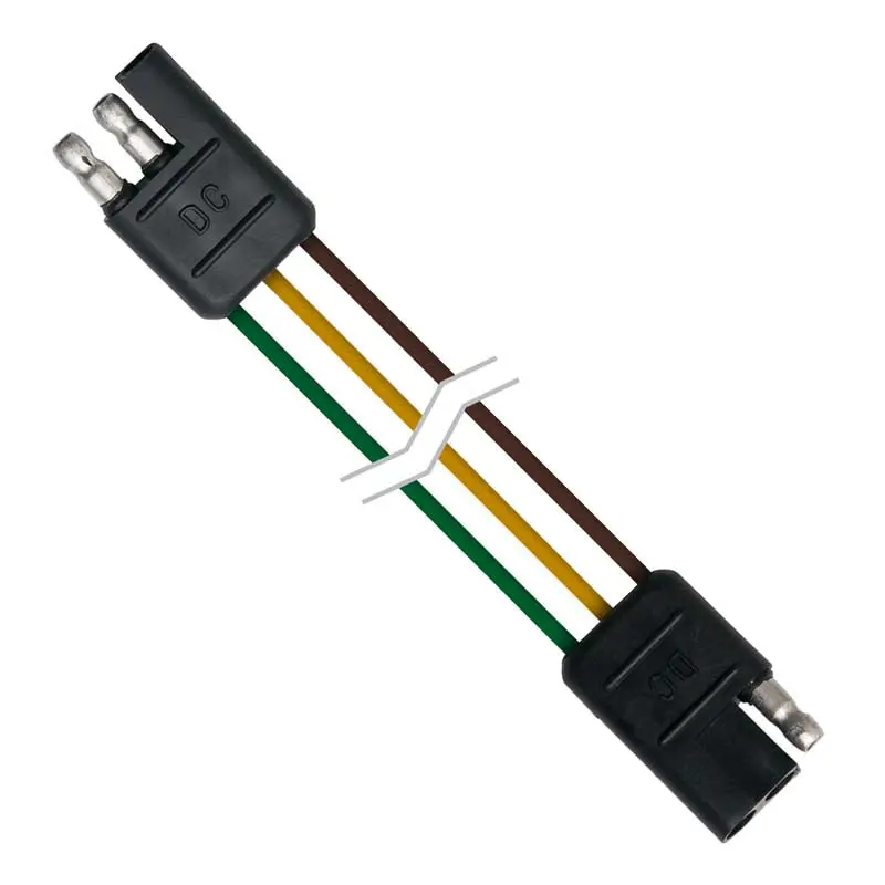 3-Pin Trailer Wiring Cable – 16 Awg, Male-To-Male, 48-Inch Standard Harness 1
