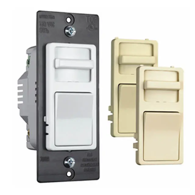 3-Way Decora Slide Dimmer With On/Off Toggle – 120V, 1.1Kw, White/Beige/Ivory Options 1