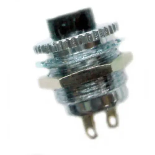 30-146 Black Momentary Push Switch – 1P1T No, 1A/125Vac, Standard Actuator 1