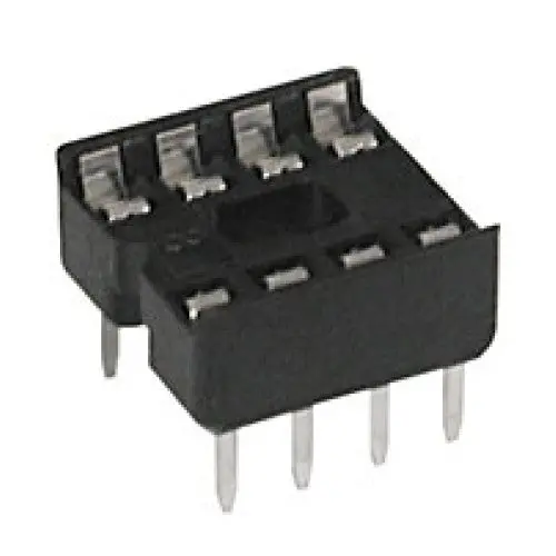 39-008-10 – 8-Pin Dual-Wipe Ic Socket, Tin-Plated, 7.62 Mm Pitch, 10-Pack 1