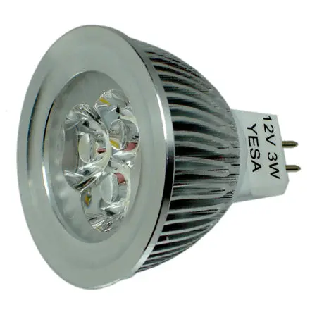 3W Mr16 Led Lamp – Gu5.3 Socket, Warm White, 12V, Equivalent To 35W Halogen 1