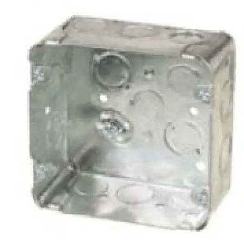 4.6-Inch Square Electrical Box – 2-1/8" Depth, 42 Cu In Capacity 1