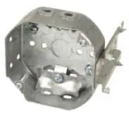 4-Inch Octagon Electrical Box With Clamps And J-Bracket Mounting 1
