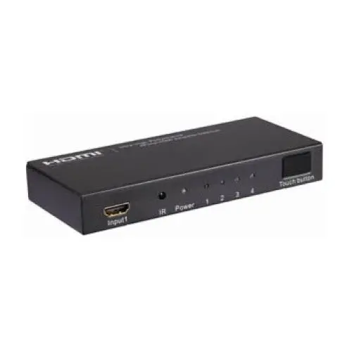 4-Port Hdmi Switch Box – Remote-Controlled 4-Input, 1-Output Selector For Home Theater Systems 1