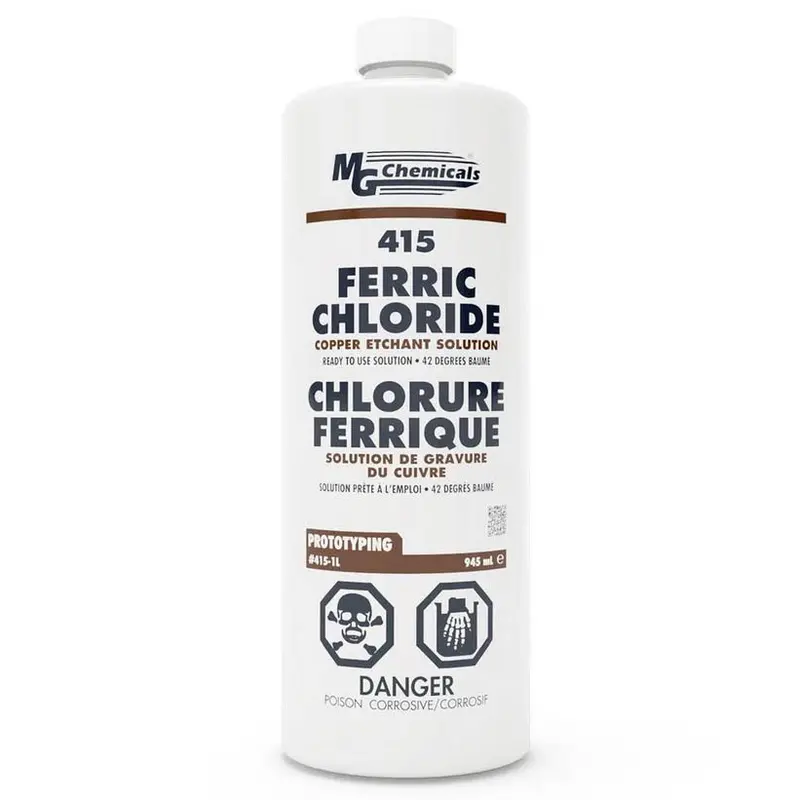 415-1L Ferric Chloride Etchant Solution – 945 Ml Liquid Pcb Developer 1
