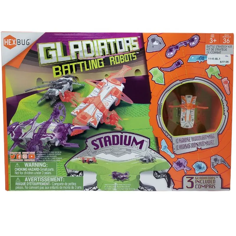 416-5396 Hexbug Gladiators Battle Stadium – Includes 3 Combat-Ready Figures 1