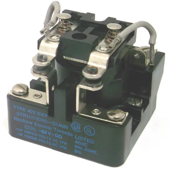 425Bxx High-Current Screw-Terminal Relay – 24V Dc, Spst-No, 30A, 6-Pin, 240Vac Only 1