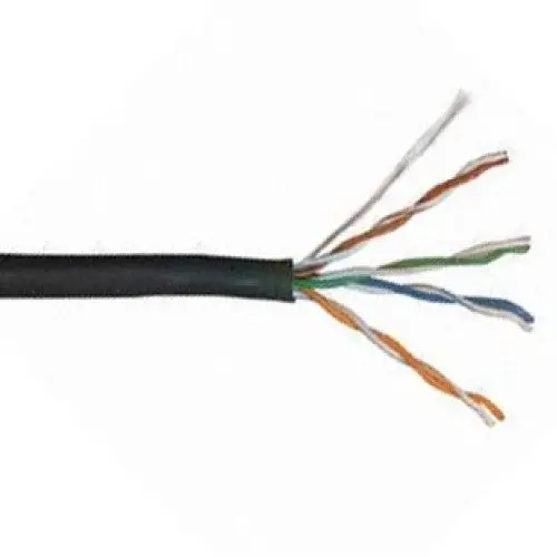 4286104/10 — Black Cat5E Unshielded Direct-Burial Cable, 1000 Ft, 24 Awg, 4-Pair 1