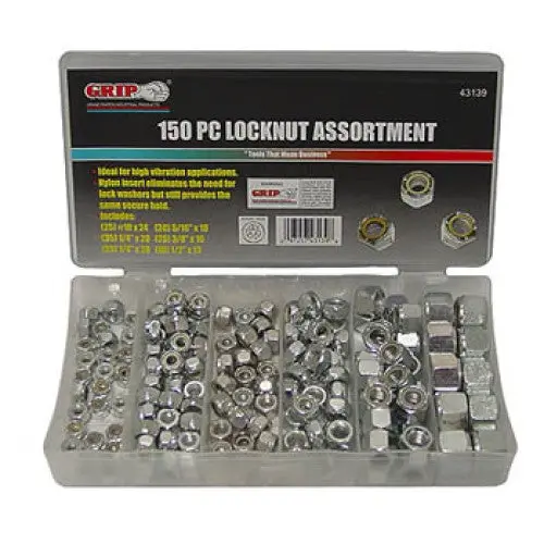 43139 — Assorted Lock Nut Kit (150-Piece) 1