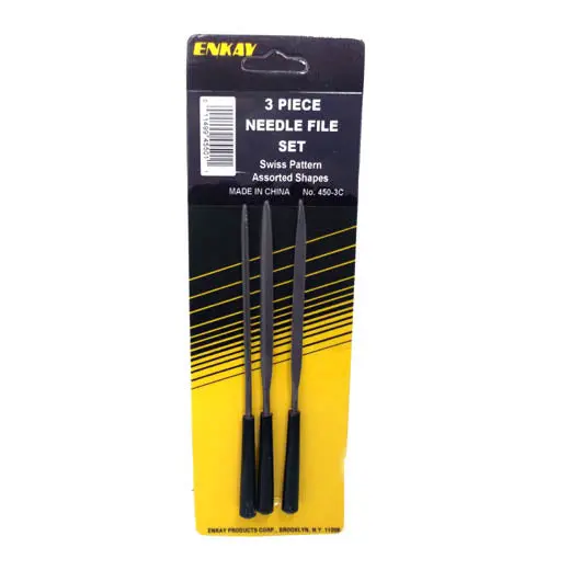 450-3C File Needle Set – 3-Piece Assorted Kit, 5.5-Inch Precision Tools 1