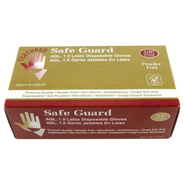 46I-520Pf-M Powder-Free Latex Gloves – Medium Size, Medical & Food-Grade Protection 1