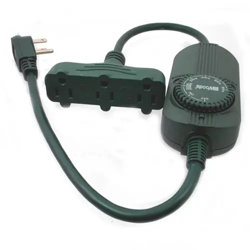 49584H Outdoor Photocell Timer – Controls Three Outlets Based On Ambient Light Levels 1