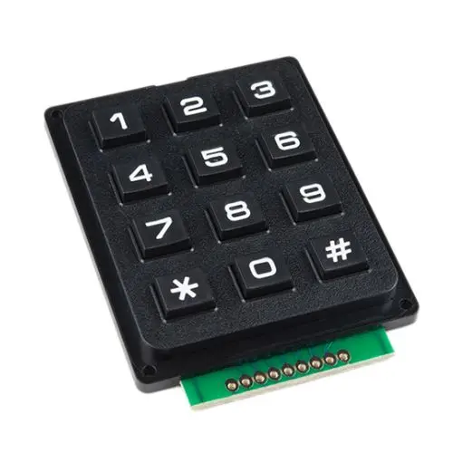 4×3 Membrane Keypad – 12-Key Abs Plastic Switch Panel With Tactile Feedback 1