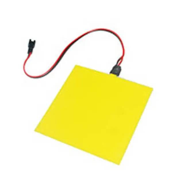 4×4-Inch Yellow Electroluminescent Panel – 100–220V, No Inverter Included 1