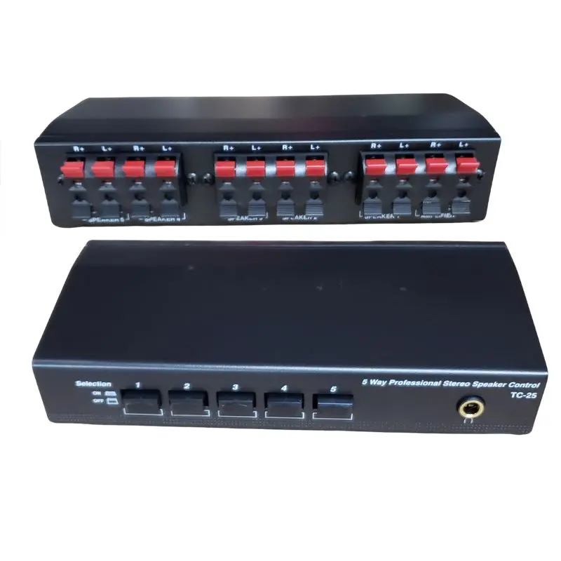 5-Channel Speaker Selector Switch – Push-Button, 5W Rms Per Channel 1