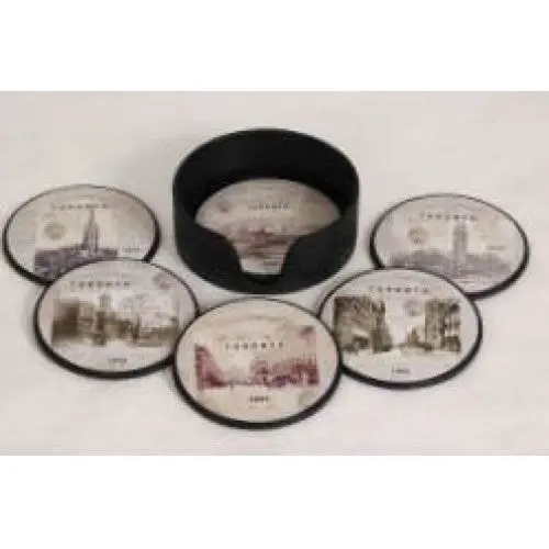 50-203 — Vintage-Style Toronto Round Coasters (6-Pack) 1