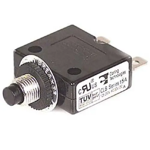 50A Push-Button Circuit Breaker – 250Vac, Single-Pole, Chassis Mount, 11Mm Diameter 1
