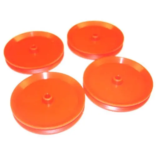50Mm Diameter Pulley Kit – 4Mm Center Hole, Lightweight Aluminum Construction (10-Pack) 1