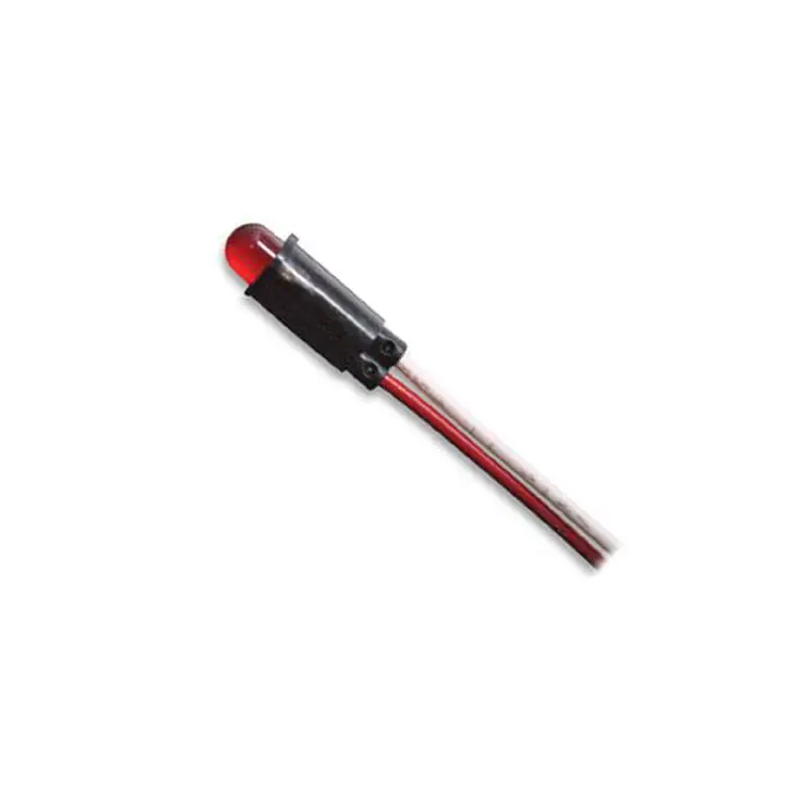 5100H1 – Red Led Indicator Lamp, 2V, 6.35 Mm, 30 Mcd, 20 Ma, Wire Leads 1
