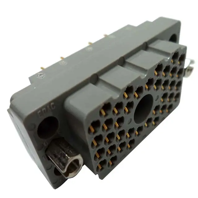 516-038-520-402 Rectangular Rack/Pannel Connector – 38-Pin, 8.5A Current Rating, Gray Housing With Integrated Pins 1