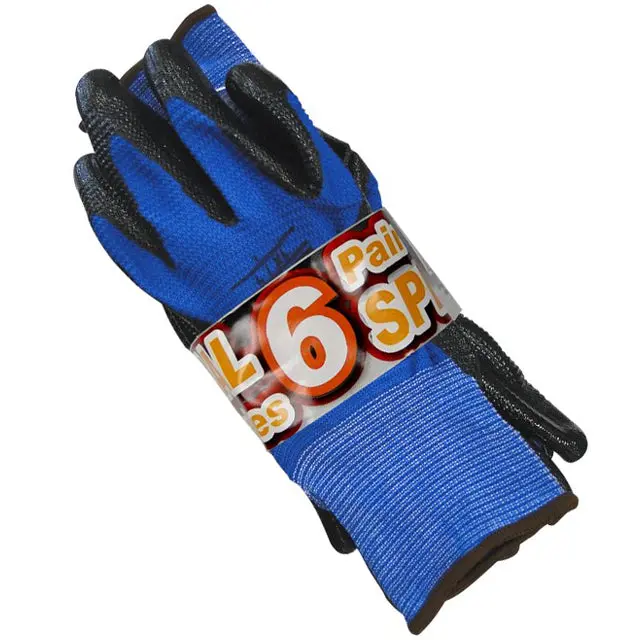 52226-Eld53 Nitrile Gloves – Small/Medium, Blue, Powder-Free, 6-Pack For Cleaning & Gardening 1