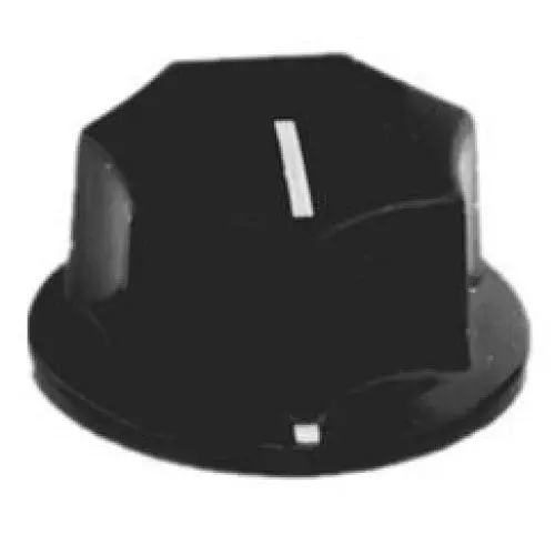 54-217-2 – 23Mm Black Plastic Knob, Screw-On Design, 1/4" Bore (2-Pack) 1