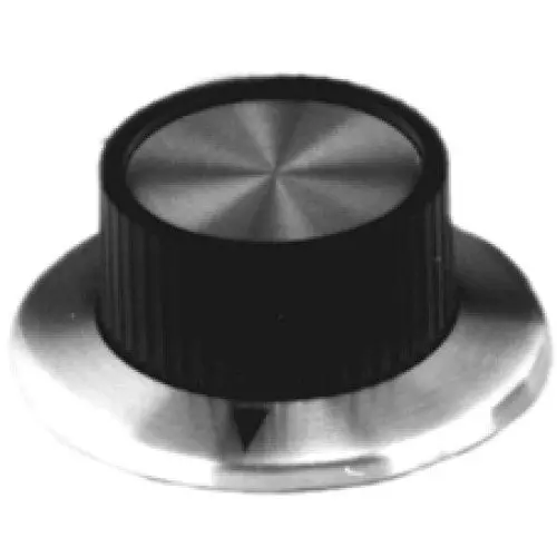 54-278-2 – 37Mm Black Plastic Knob With Screw Mount, 1/4" Shaft (2-Pack) 1