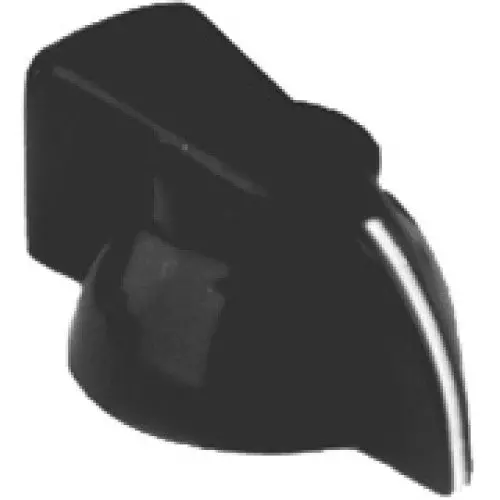 54-374-2 – 30Mm Black Chicken Head Plastic Knob, 1/4" Shaft (2-Pack) 1