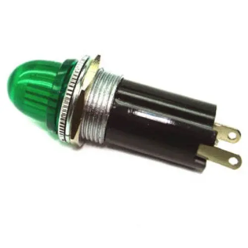55-325-1 Green Bayonet Lamp Socket – 10Mm, Threaded Base 1