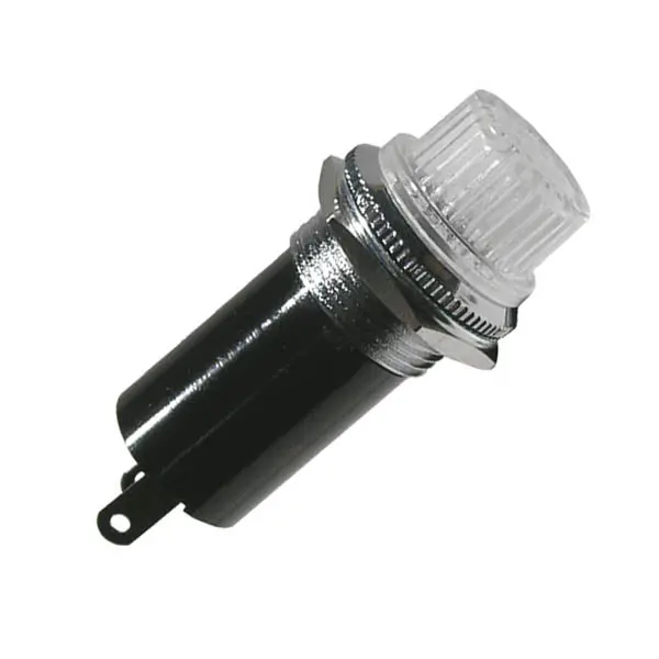 55-339-1 Clear Bayonet Bulb Holder – 10Mm, Threaded Housing 1