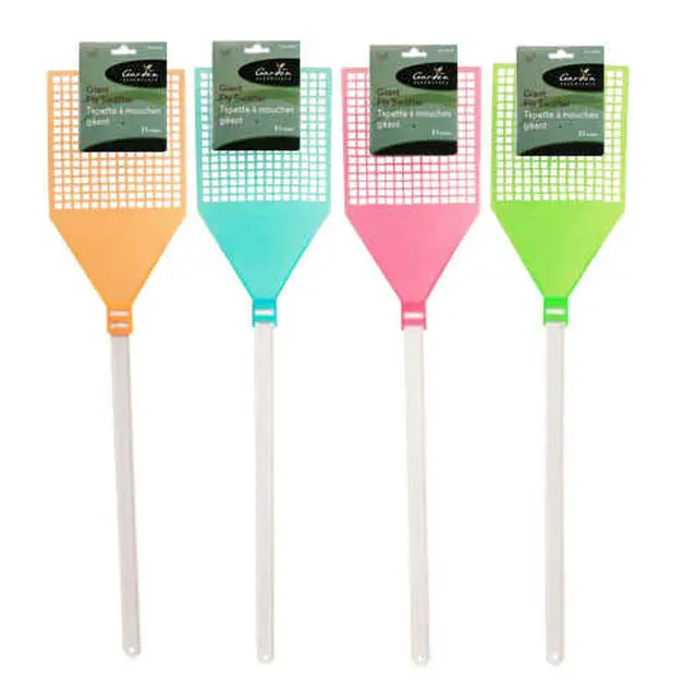 59187 Ergonomic Fly Swatter – 31-Inch Handle, Color-Assorted 1