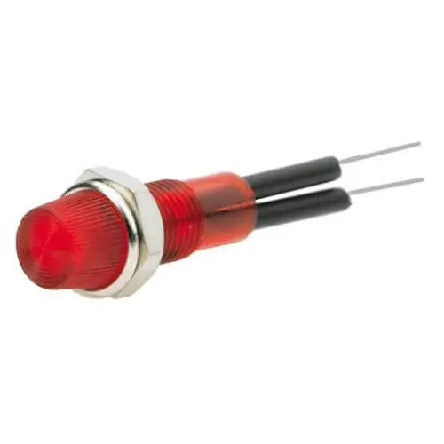 5Mm Red 12V Led Indicator With Chip-Mount Solder Terminal Configuration 1
