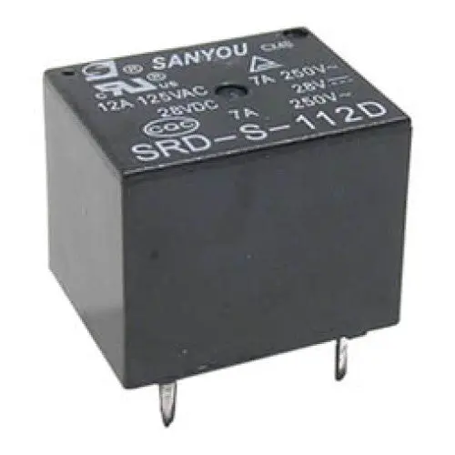 5Vdc Pcb Mount Relay – Spdt, 10A/250Vac Or 30Vdc, Sl-C Series 1