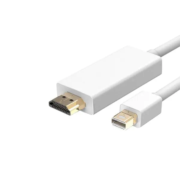 6-Foot Mini Displayport To Hdmi Cable – Male-To-Male, White 1