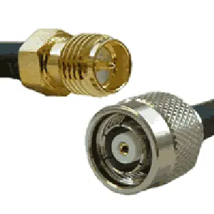 6-Foot Rp-Tnc Male To Rp-Sma Female Rg58 Coax Cable – Black 1