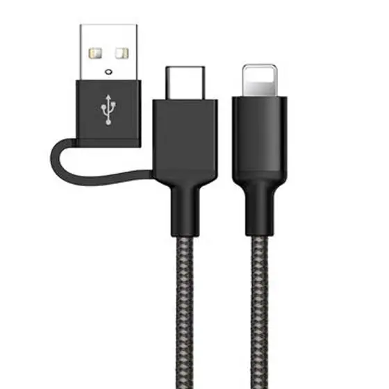 6-Foot Usb-C To Lightning Cable With Included Usb-A To Usb-C Adapter 1