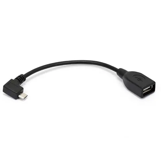 6-Inch Usb-A Female To Otg Micro-Usb Right-Angle Adapter 1