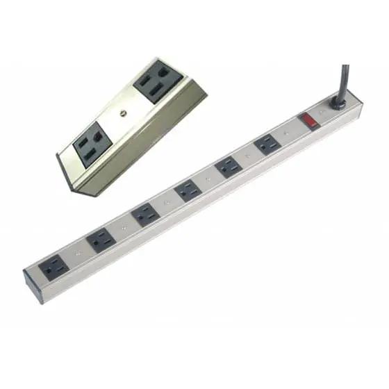 6-Outlet Power Strip – 4-Foot Cord, 1.5-Foot Metal Housing 1