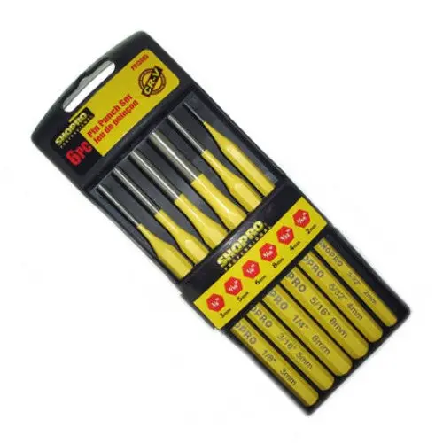 6-Piece Nail Punch Set – Precision Sizes: 5/64″ To 5/16″ – P013605 1