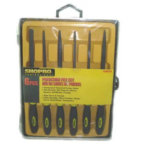 6-Piece Needle File Set – Assorted Shapes, 6-Inch Length – F000970 1