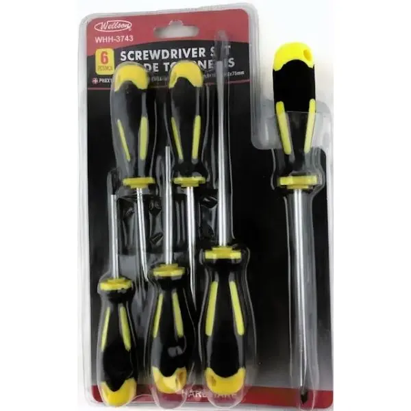 6-Piece Precision Screwdriver Set – Phillips & Flathead Combo 1