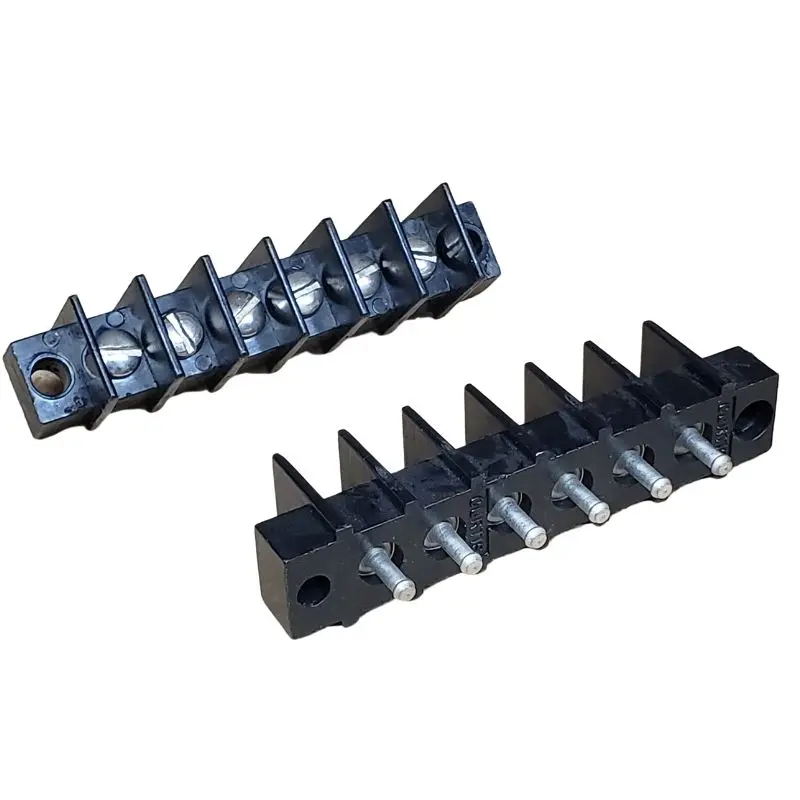 6-Position Pcb Terminal Block With Solder Lug, 9.5 Mm Pitch, #6-32 Screws, 15.7 Mm Width 1