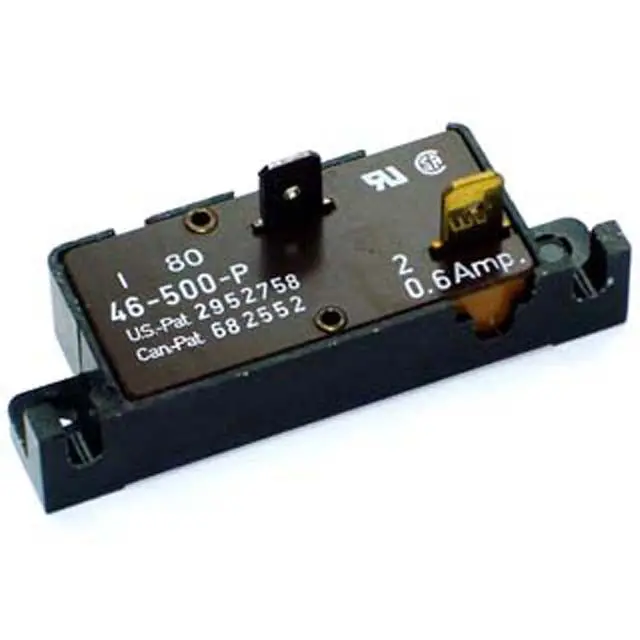 600Ma Circuit Breaker – 250Vac, Single-Pole, Quick-Trip Chassis Mount 1