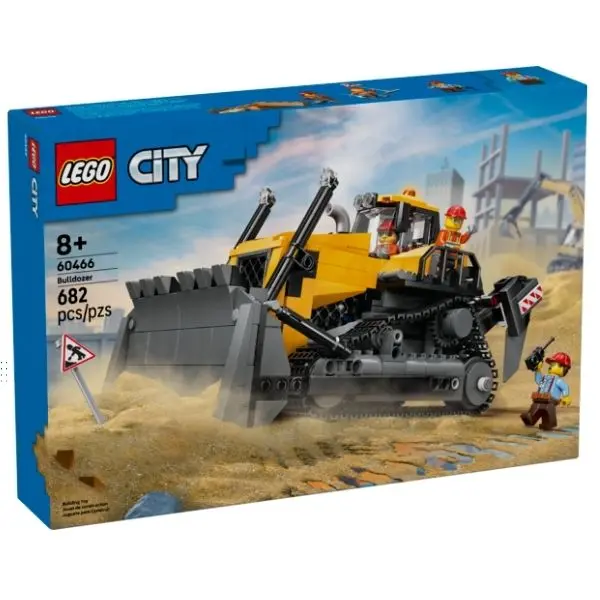 60466 Lego City Yellow Bulldozer Construction Set – 682-Piece Building Kit 1