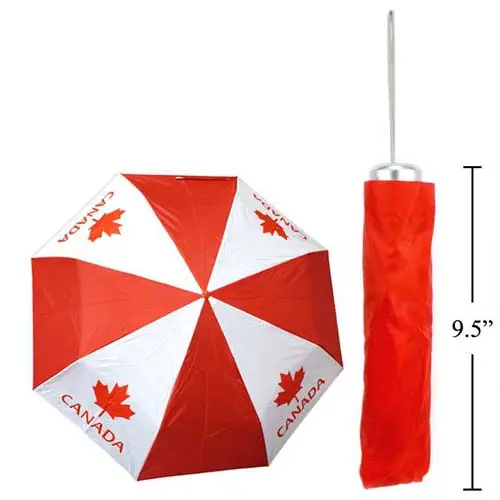 62245 Canadian Souvenir Folding Umbrella – 32-Inch Arc, Includes Carry Pouch 1