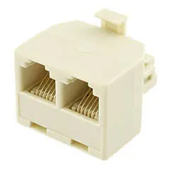 6P6C Modular T-Adapter For Telephone/Data Wiring 1